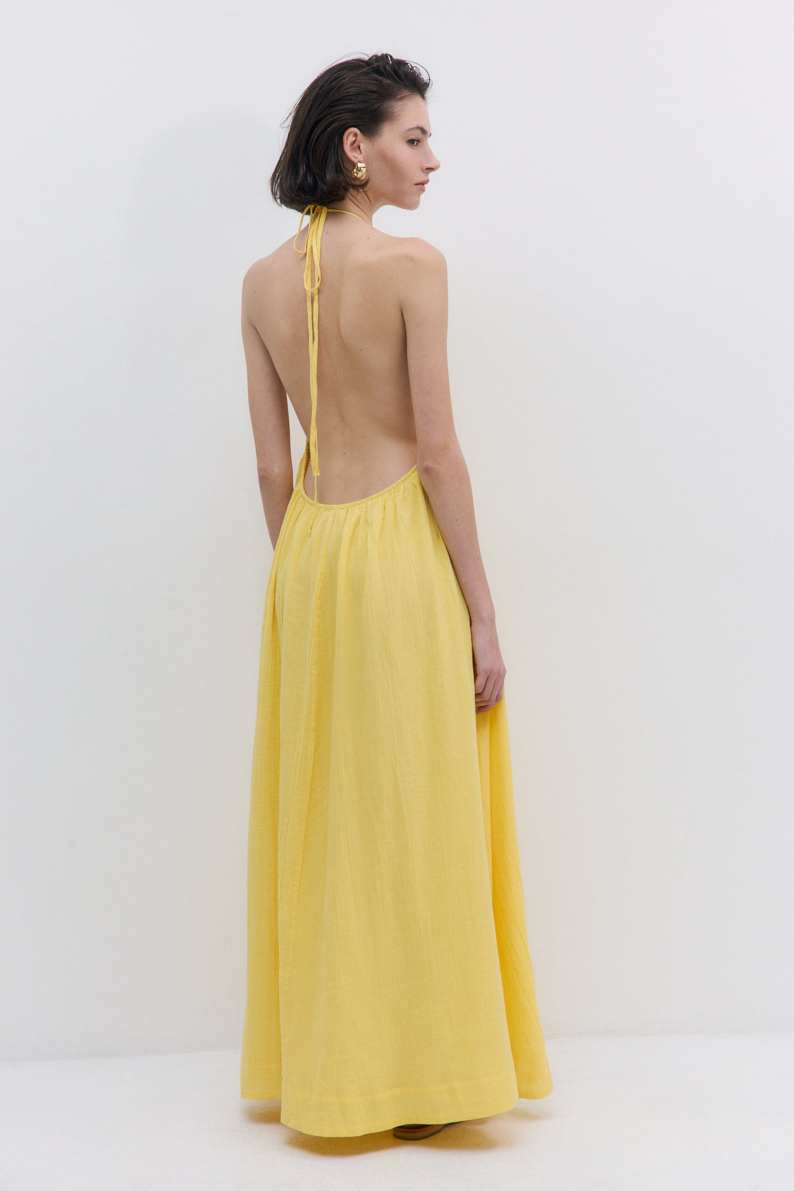 Sheer Cotton Maxi Dress