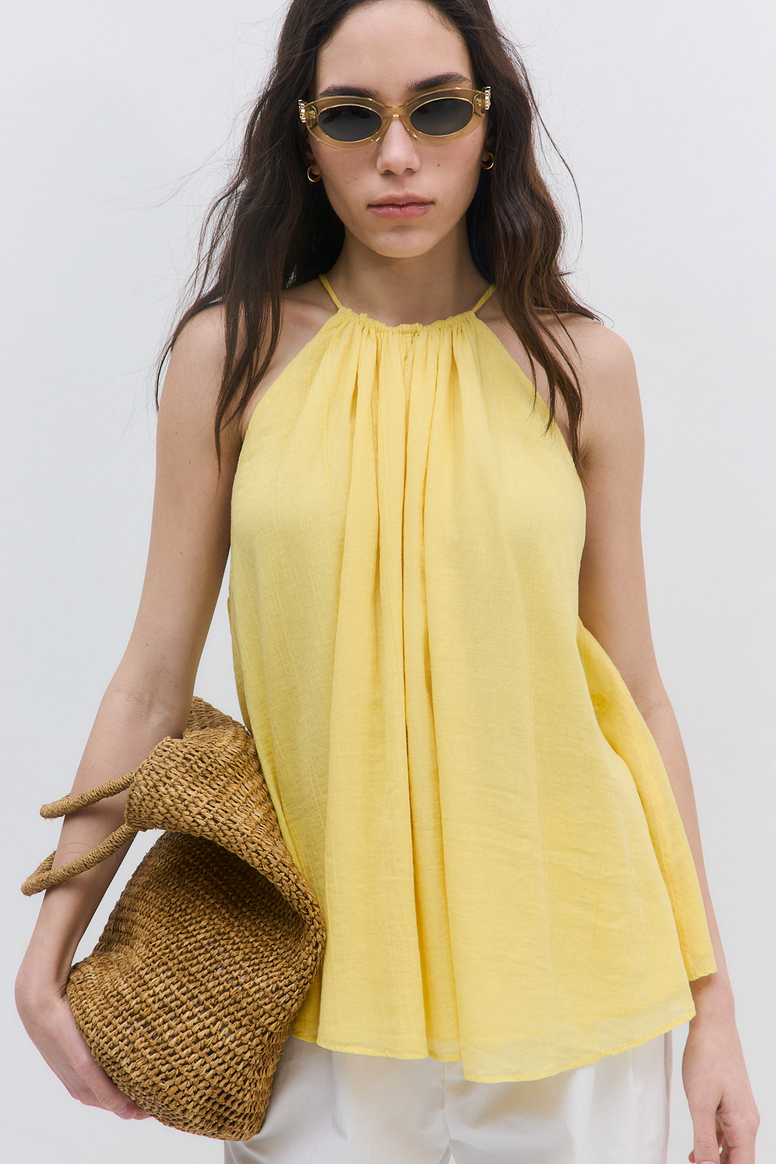 Sheer Cotton Tank Top