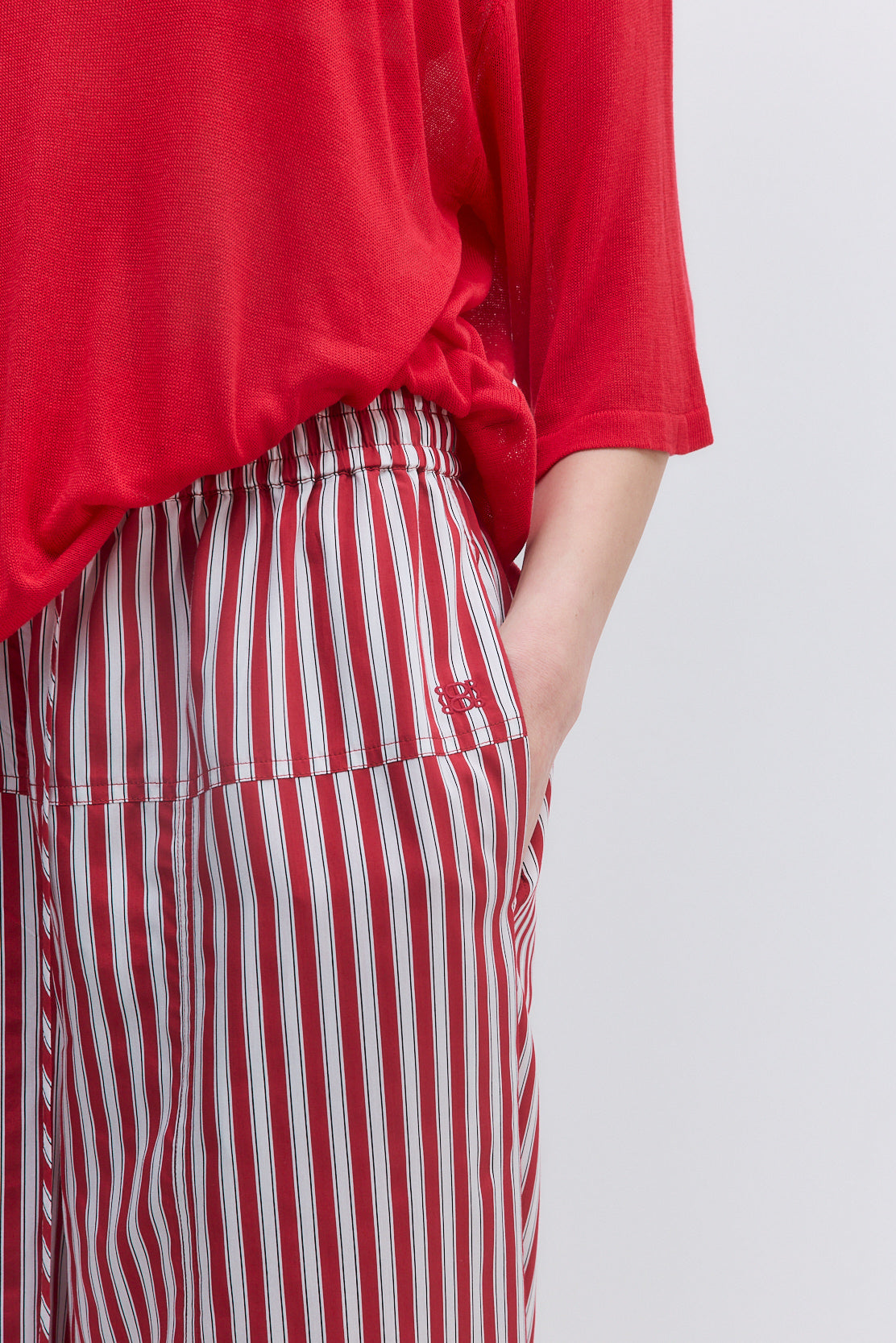 Poplin Wide Leg Pants