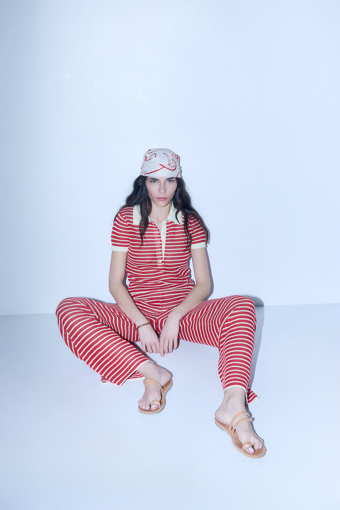 Striped Crochet Pants