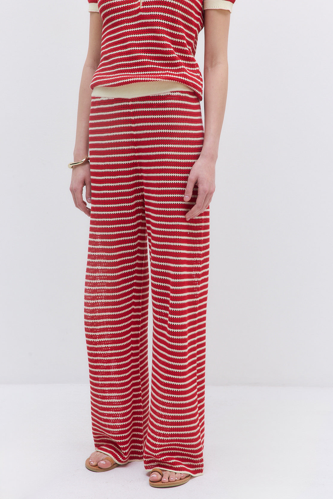 Striped Crochet Pants
