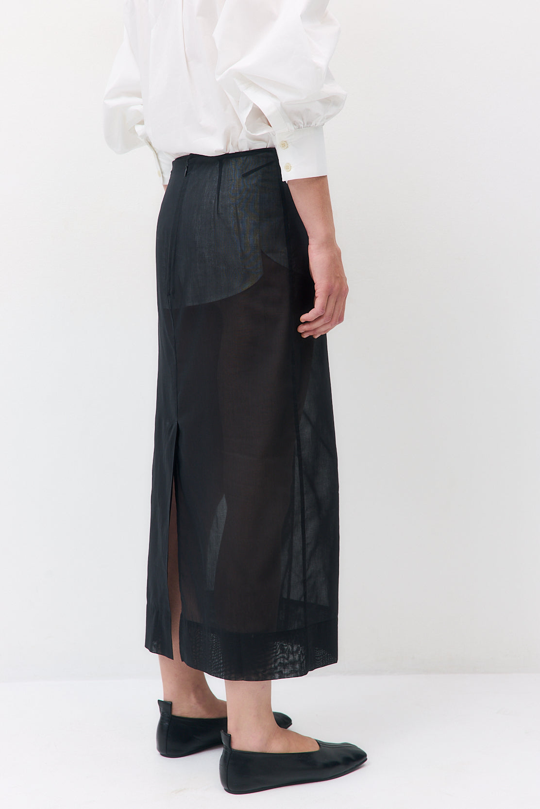Sheer Organza Midi Skirt - Dé Rococo