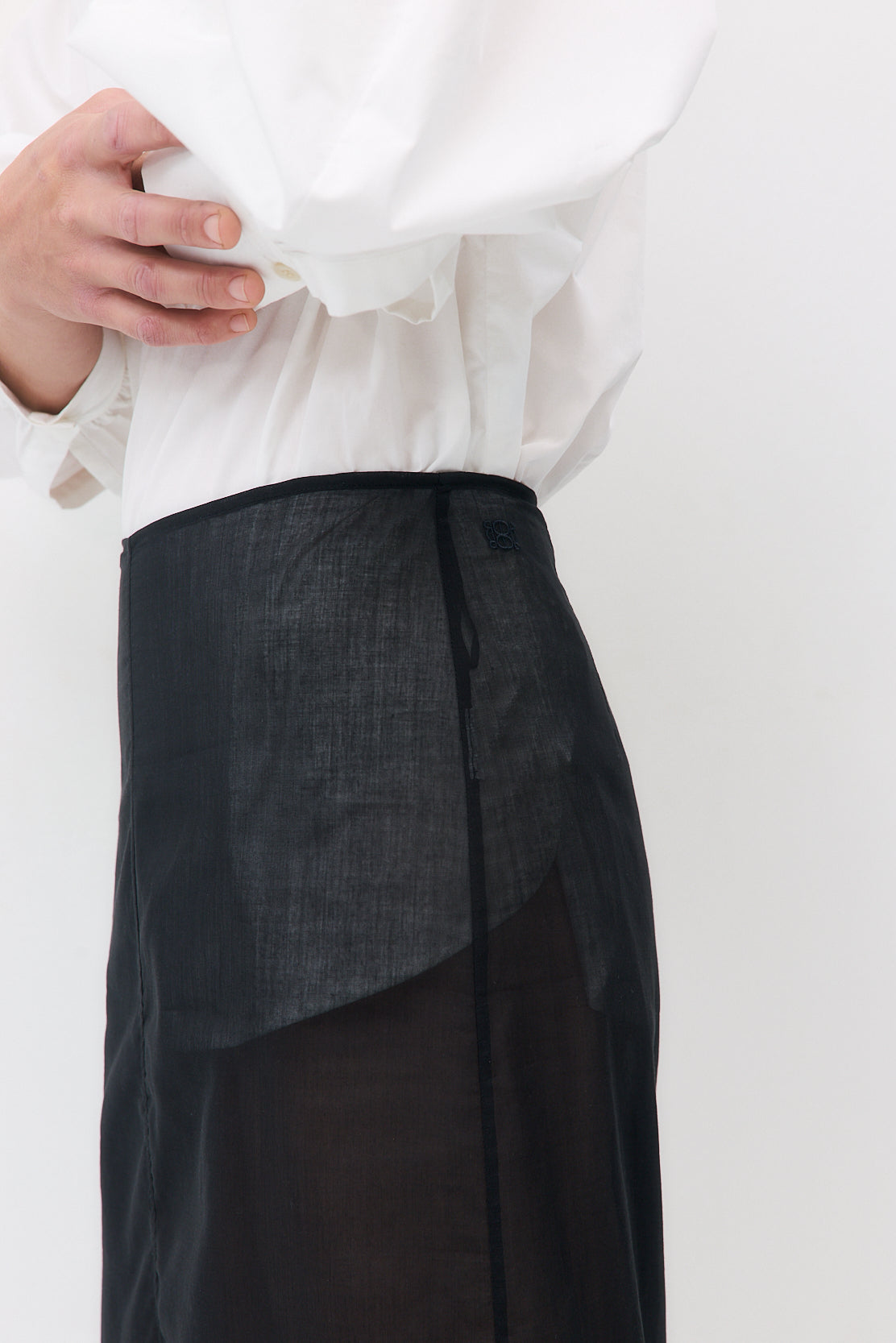 Sheer Organza Midi Skirt - Dé Rococo