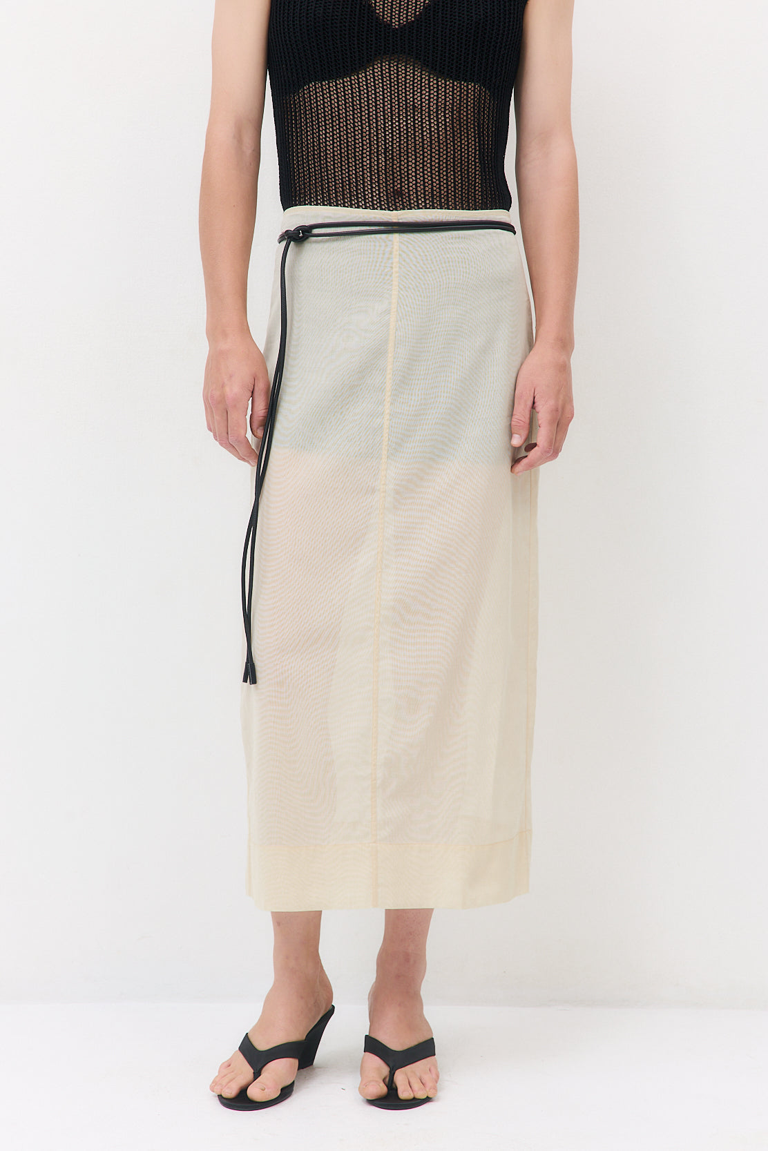 Sheer Organza Midi Skirt - Dé Rococo