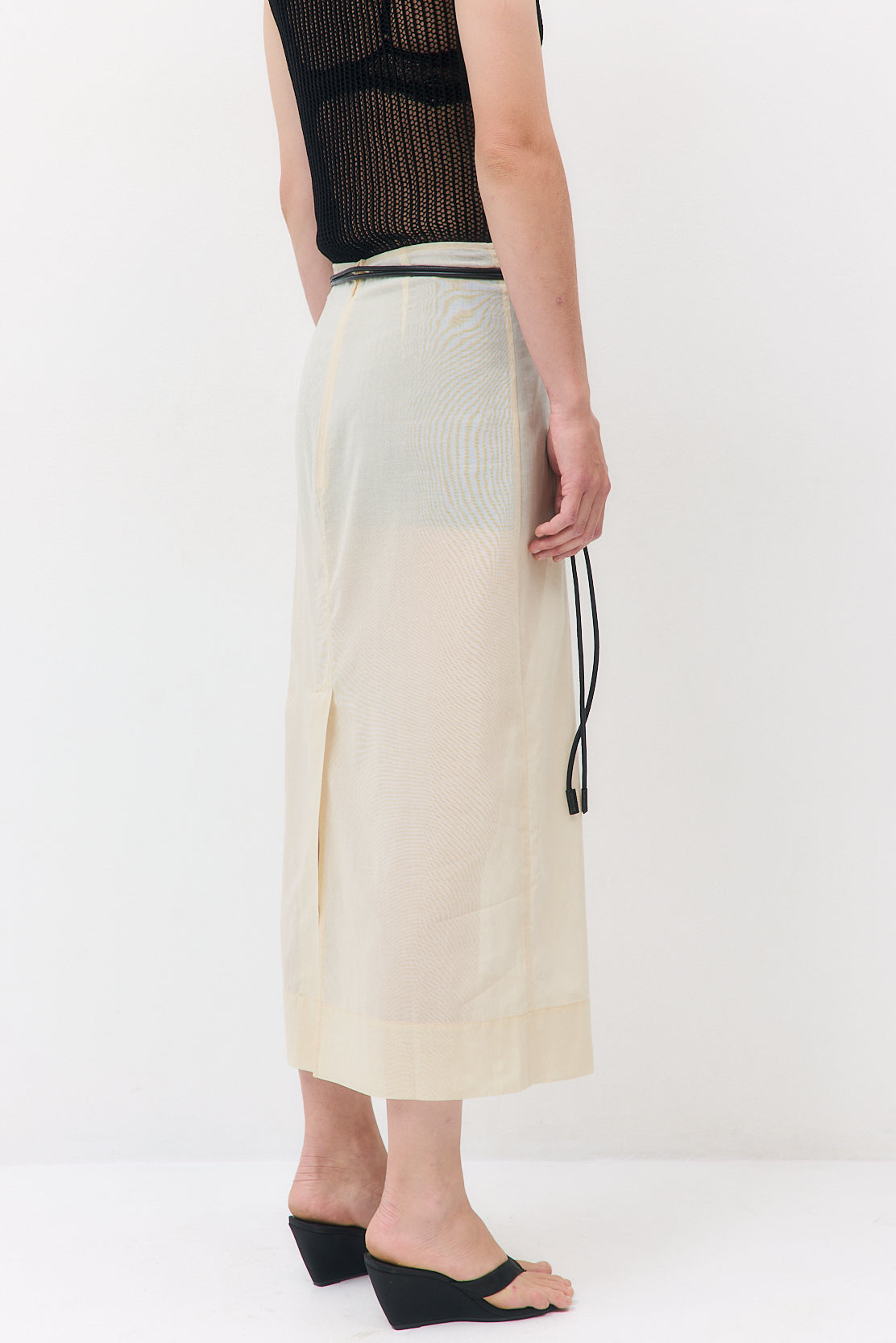 Sheer Organza Midi Skirt - Dé Rococo