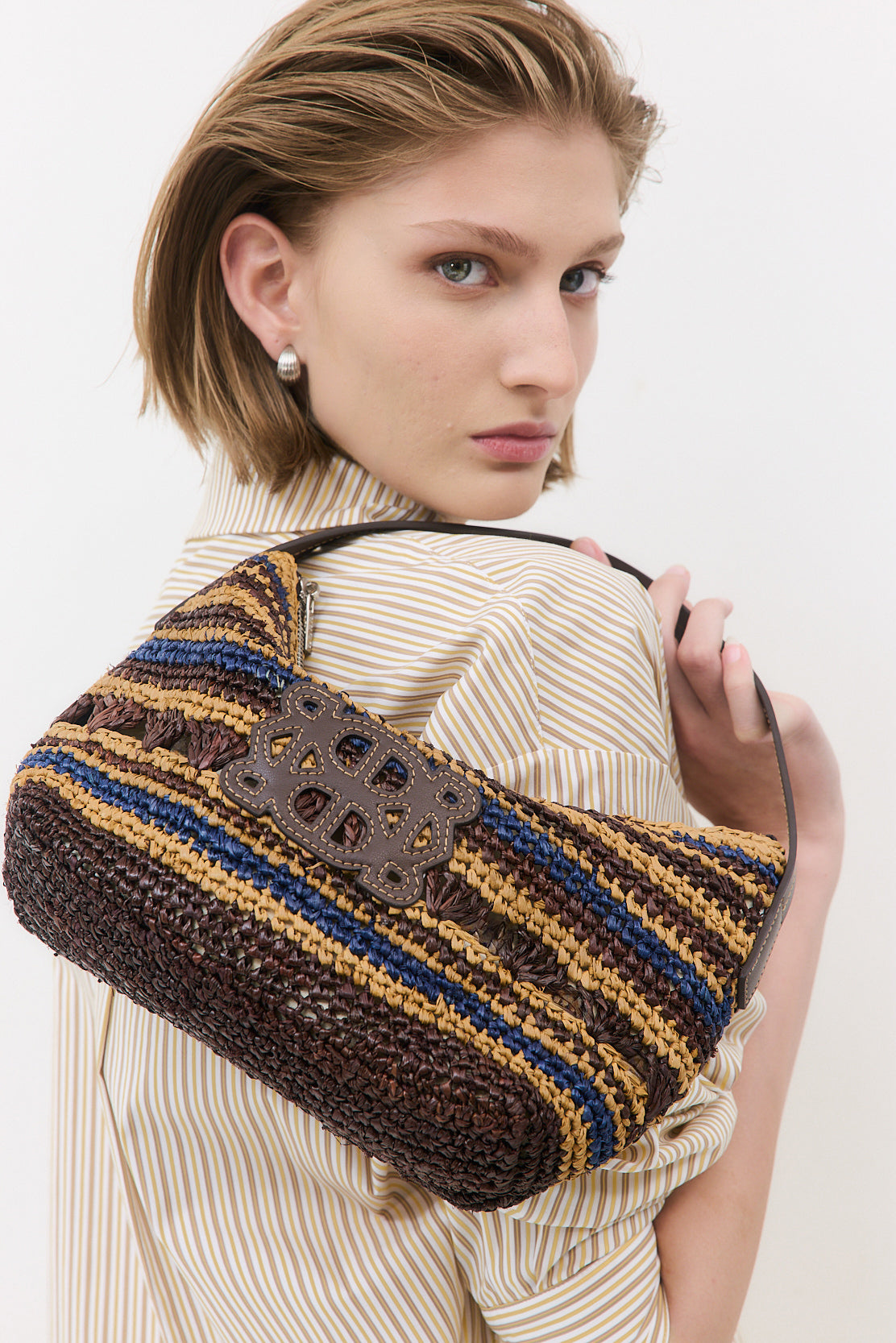 Raffia Crochet Clutch