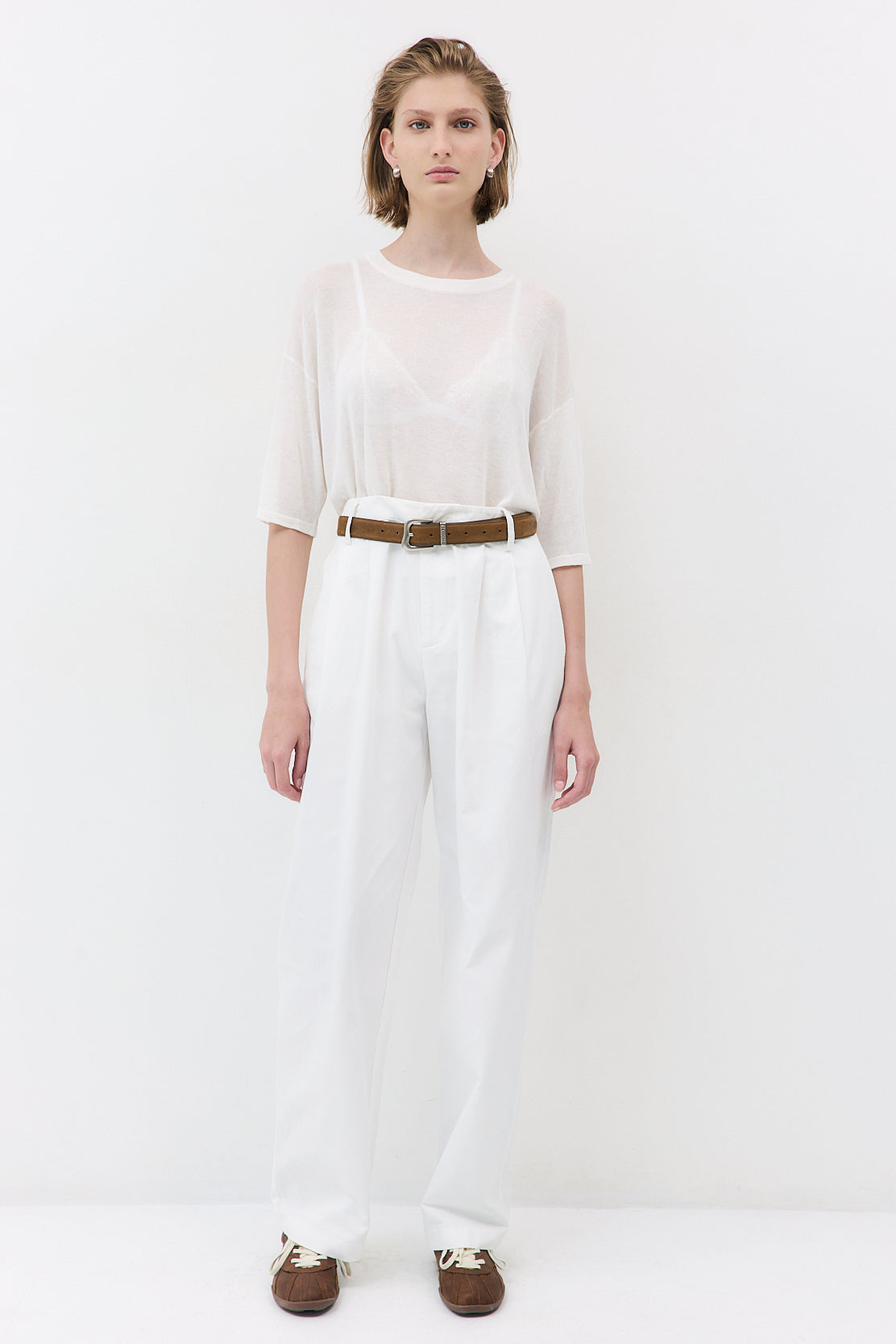 Semi Sheer Oversized Top