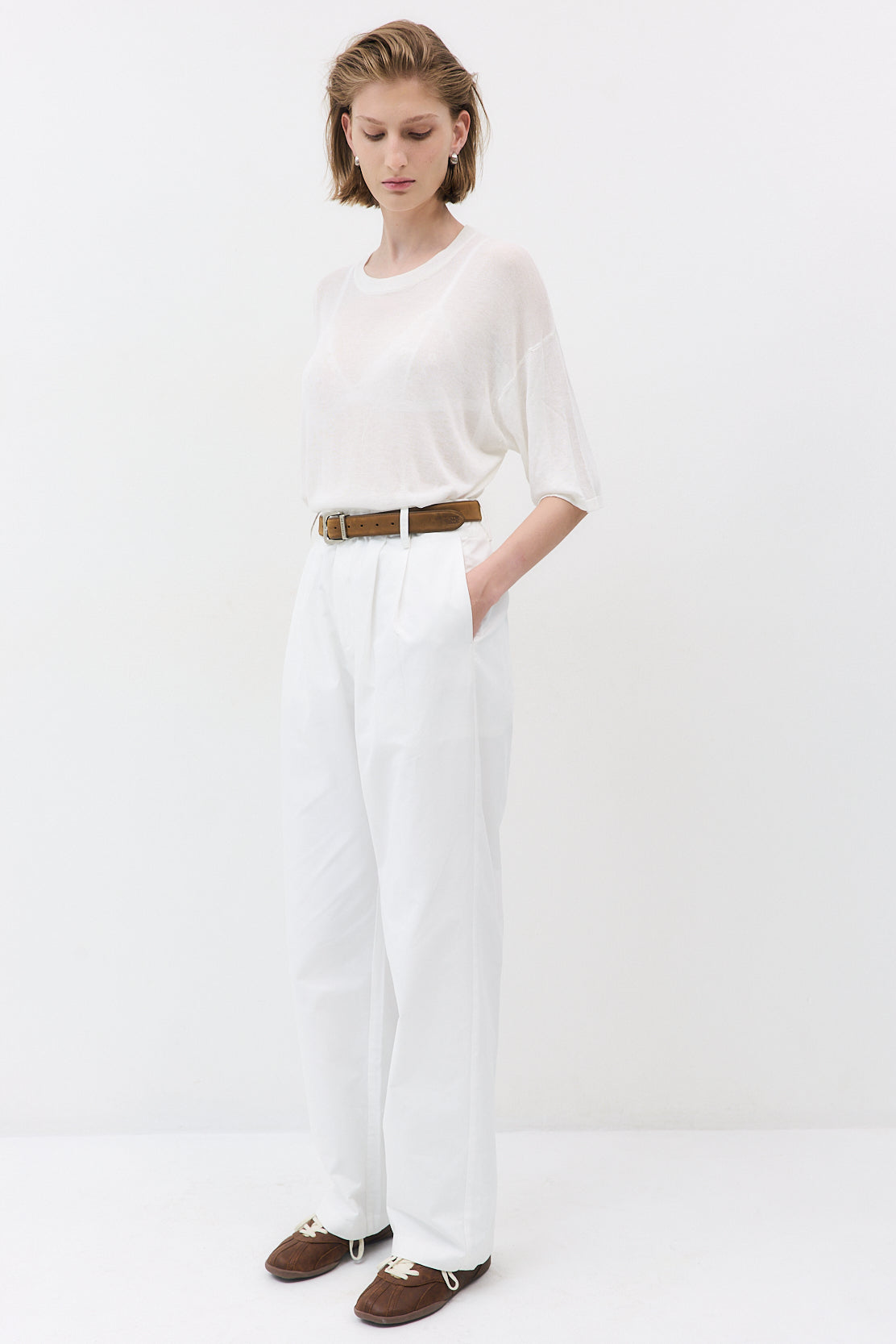 Semi Sheer Oversized Top