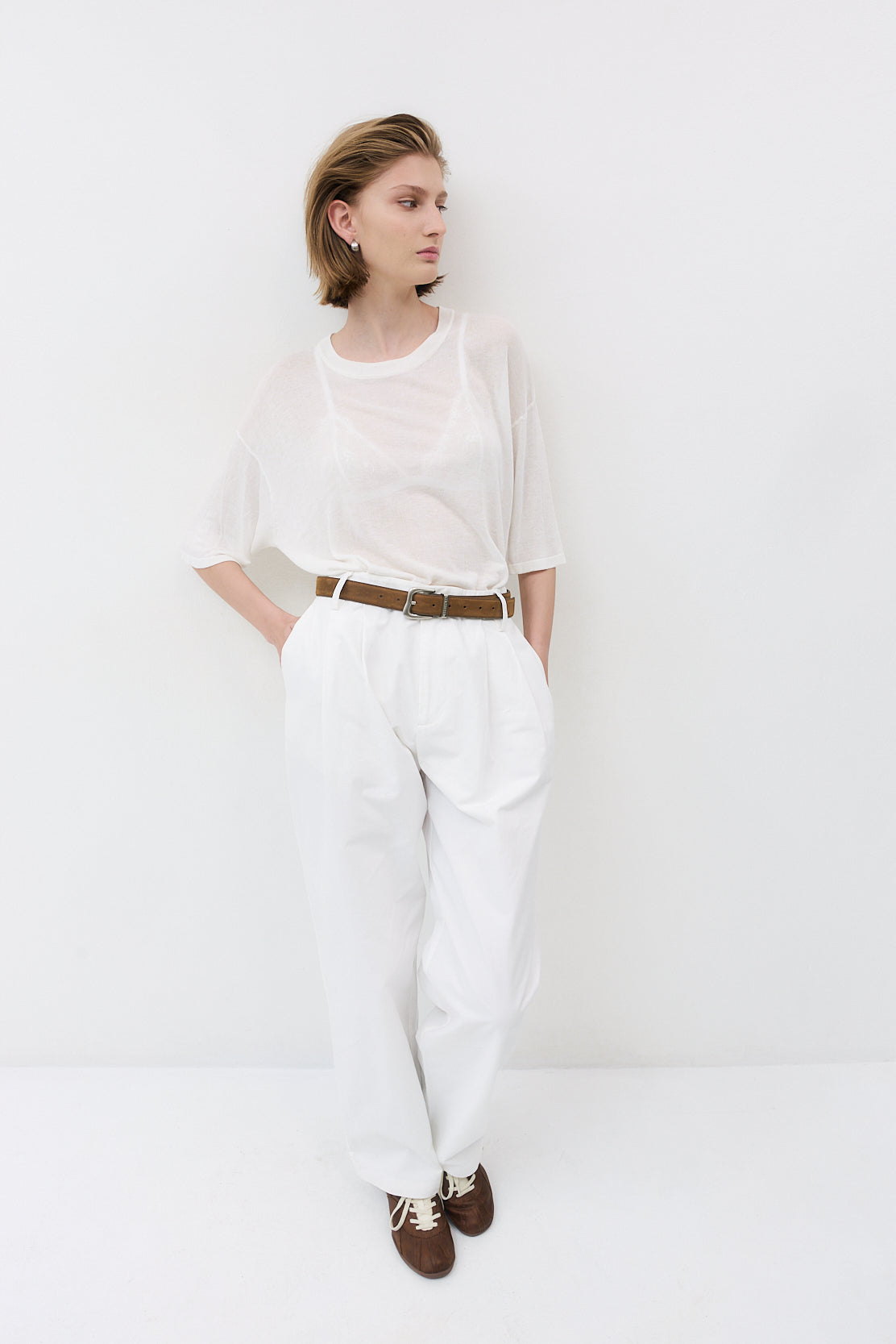 Semi Sheer Oversized Top