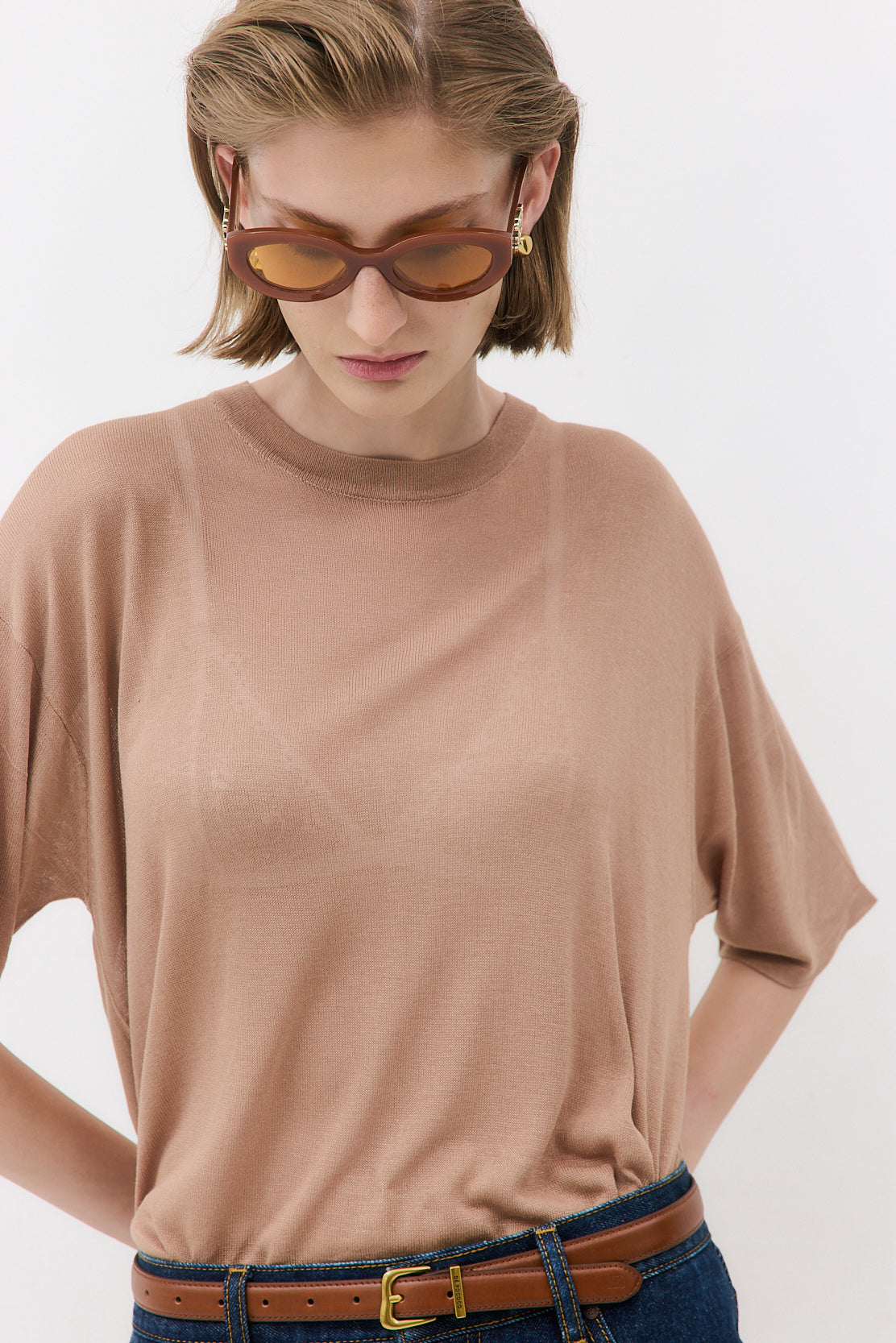 Semi Sheer Oversized Top