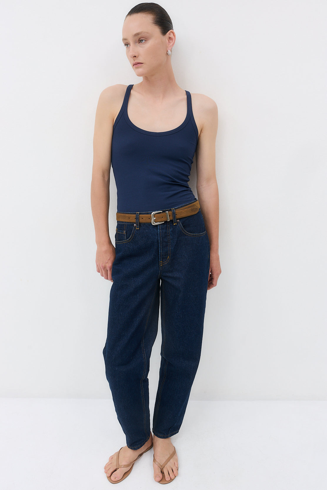 Ribbed Scoop Neck Tank