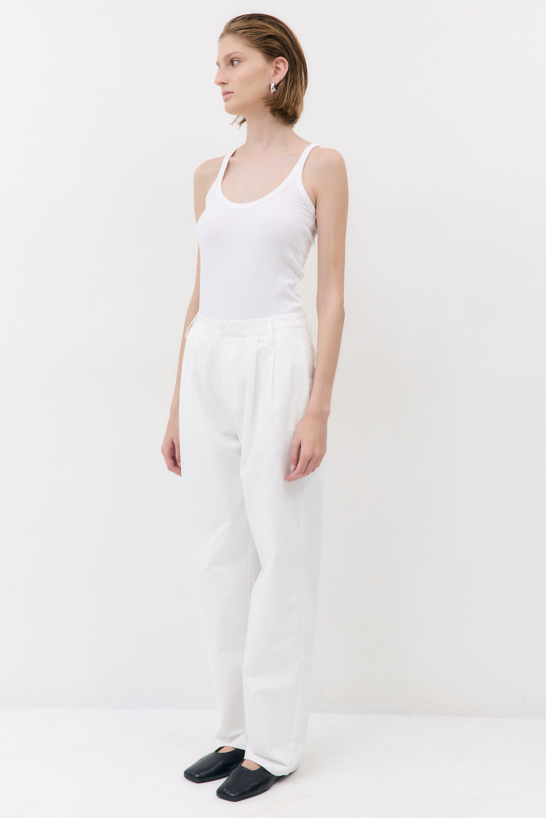Ribbed Scoop Neck Tank