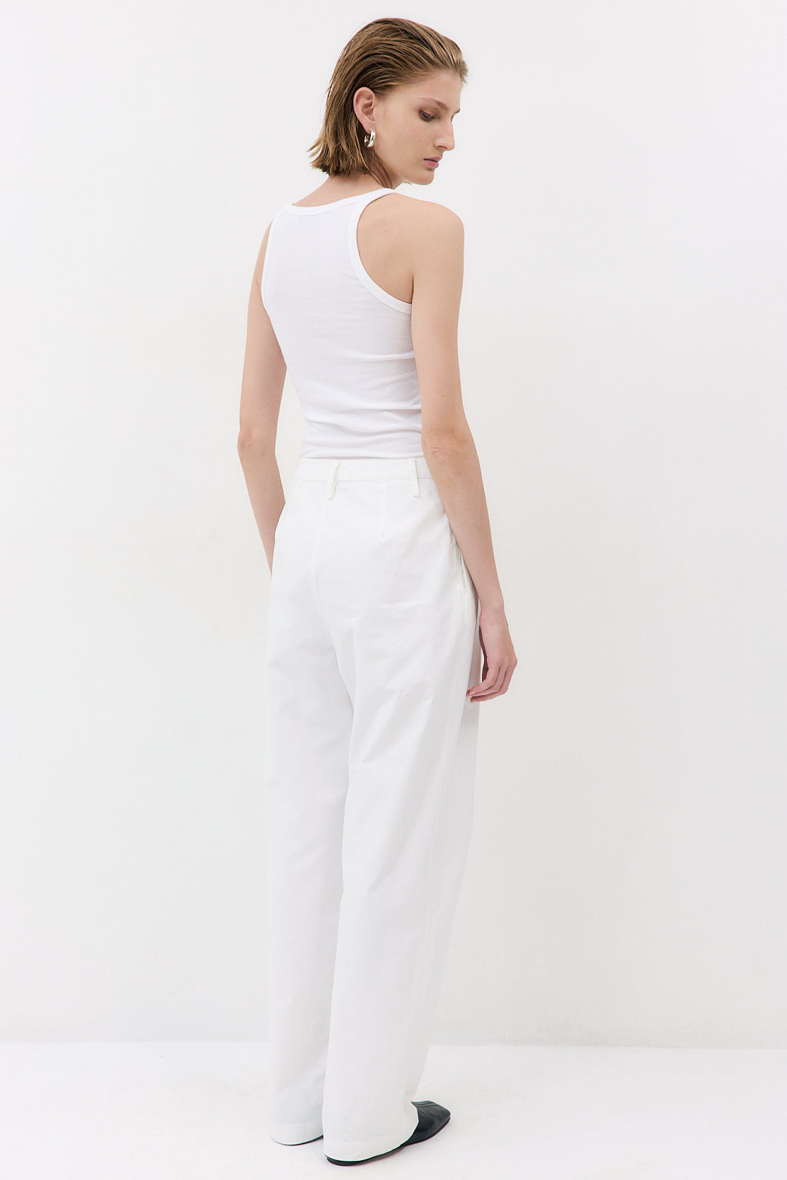 Ribbed Scoop Neck Tank