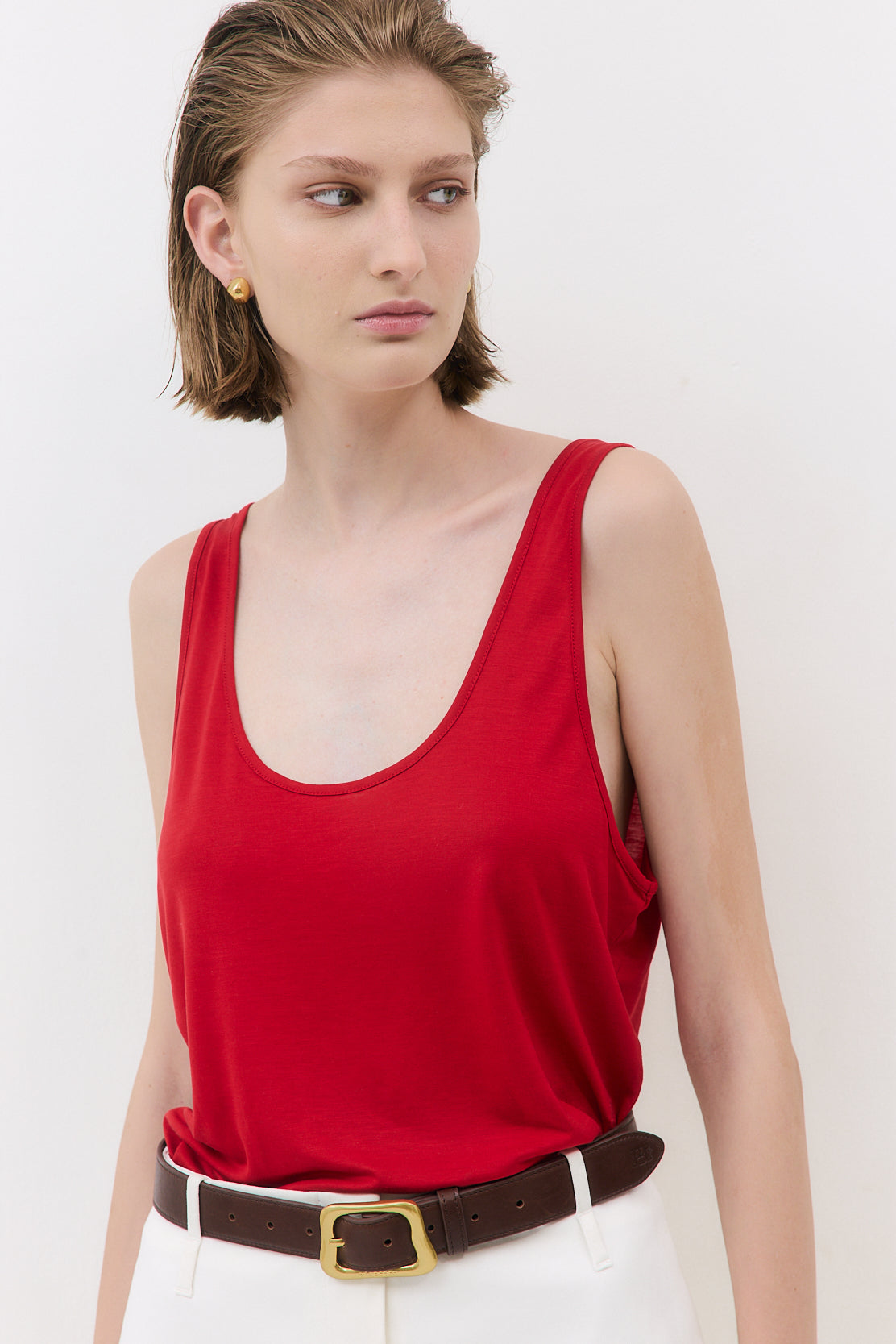 Deep Scoop Tank Top