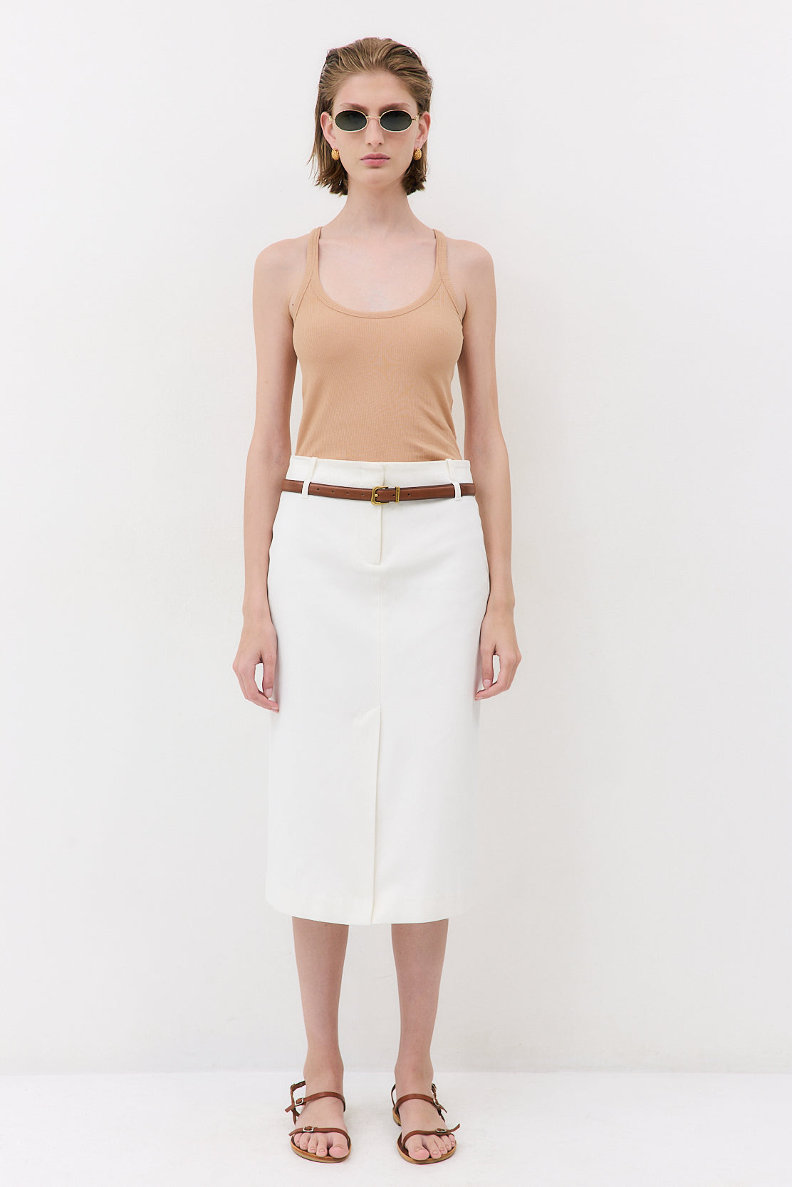 Ribbed Scoop Neck Tank