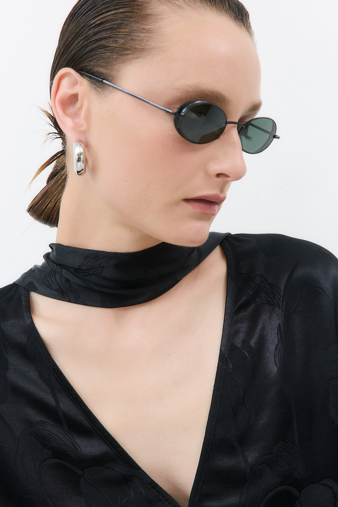 Skinny Satin Scarf