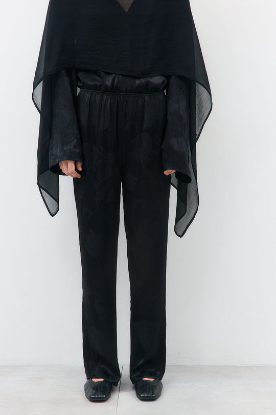 Straight Leg Satin Pants