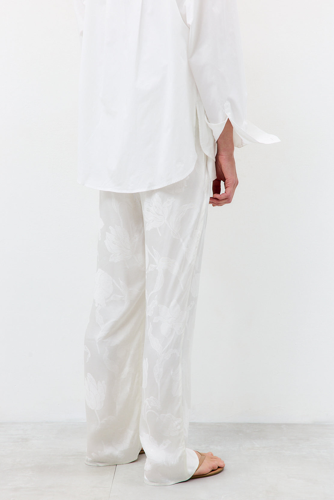 Straight Leg Satin Pants