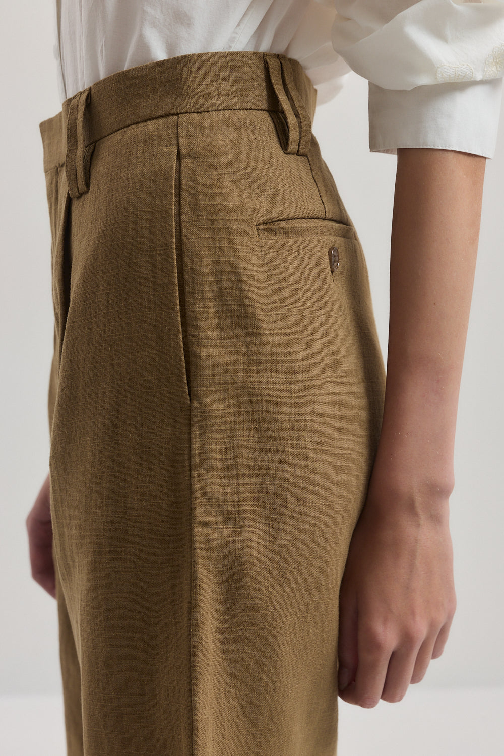 Mid Rise Tailored Bermuda Shorts