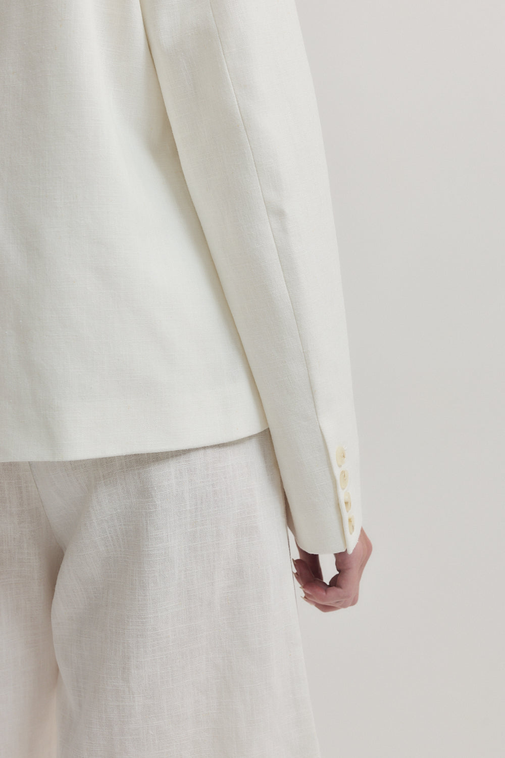 Mandarin Collar Tailored Blazer