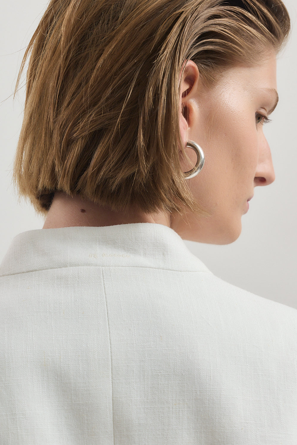 Mandarin Collar Tailored Blazer