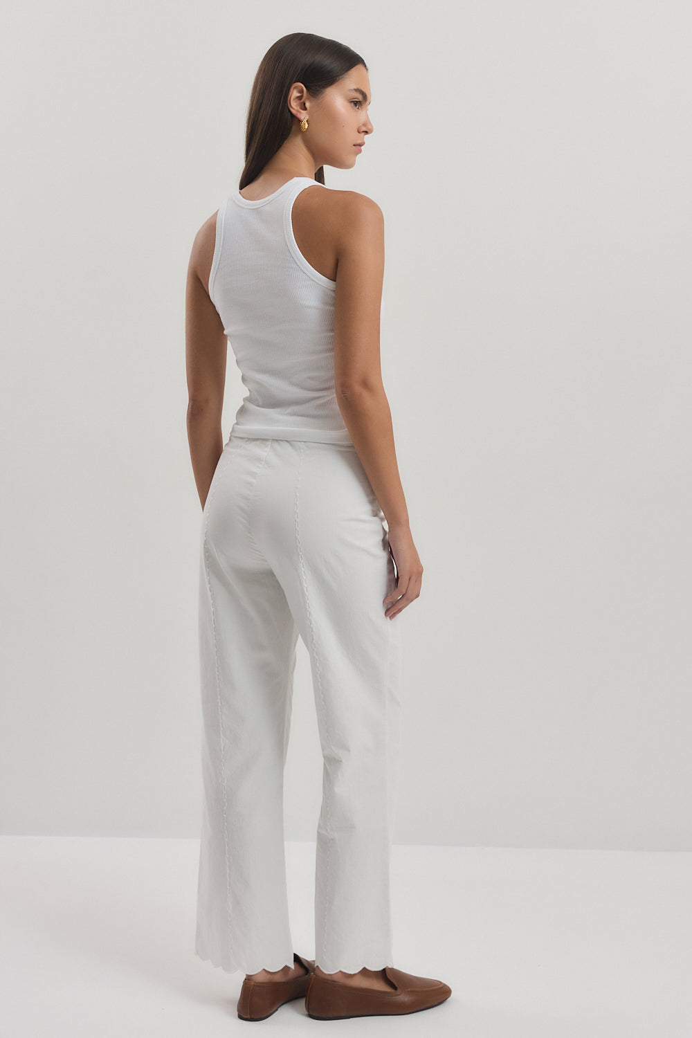 Kick Flare Embroidered Pants