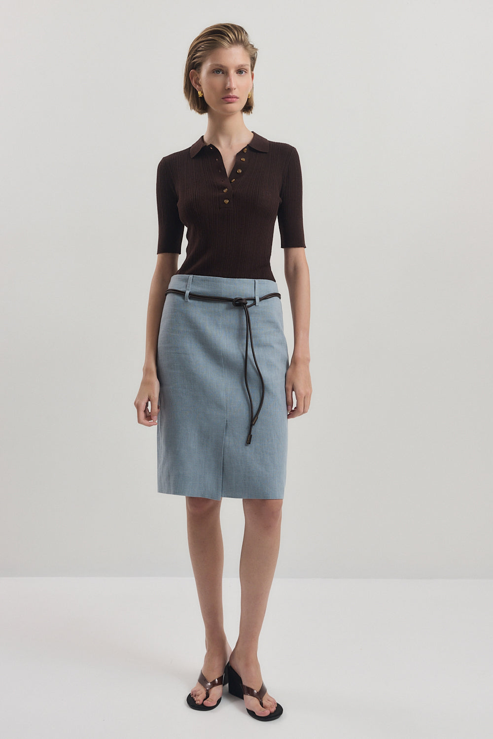 Tailored Midi Skirt