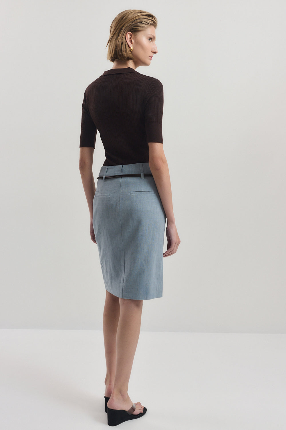 Tailored Midi Skirt