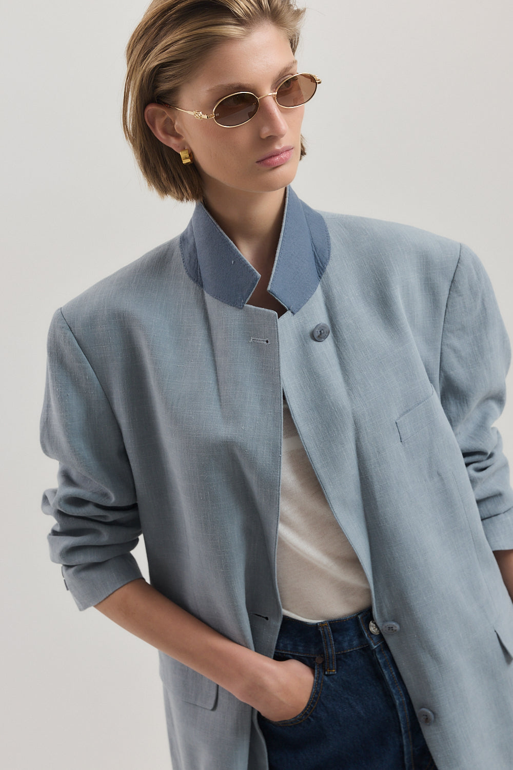 Oversized Straight Fit Blazer