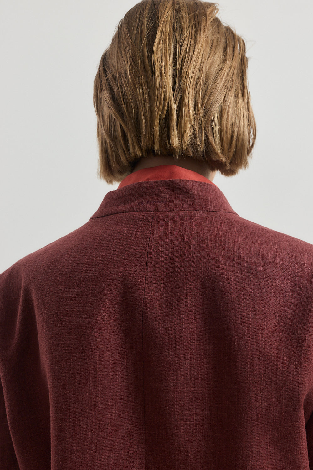 Mandarin Collar Tailored Blazer