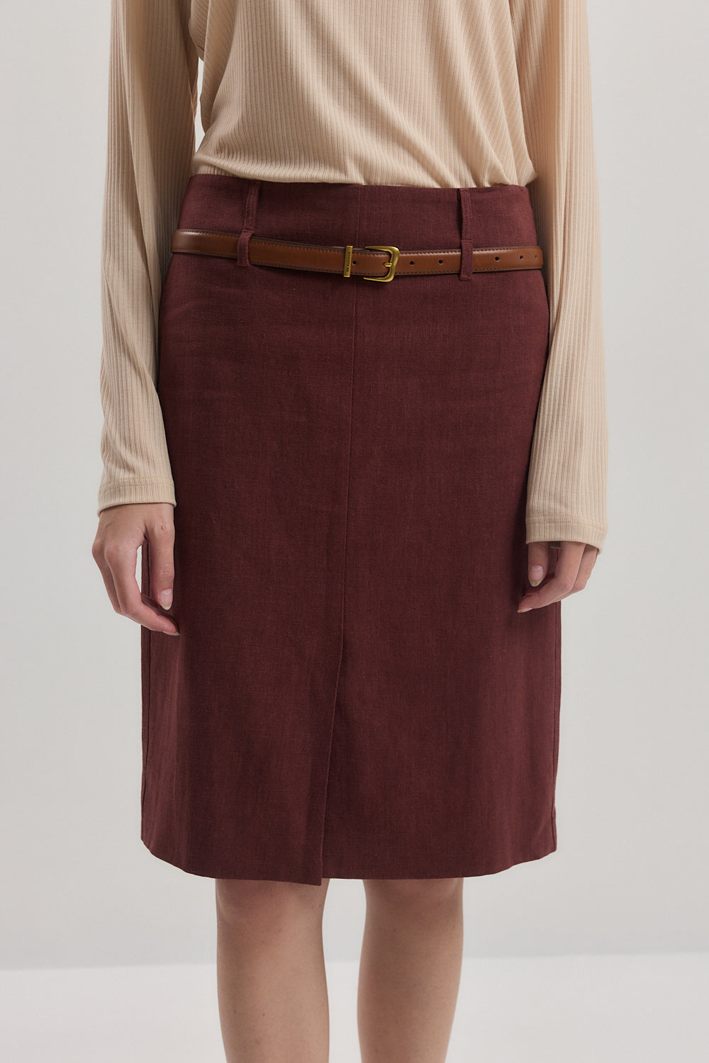 Tailored Midi Skirt