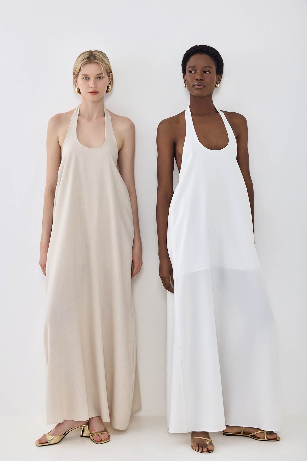 Collared Flowy Maxi Dress - Dé Rococo