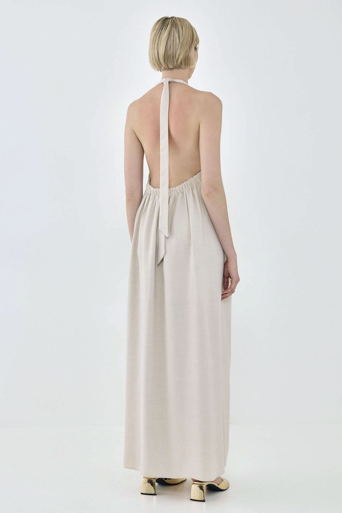 Collared Flowy Maxi Dress - Dé Rococo