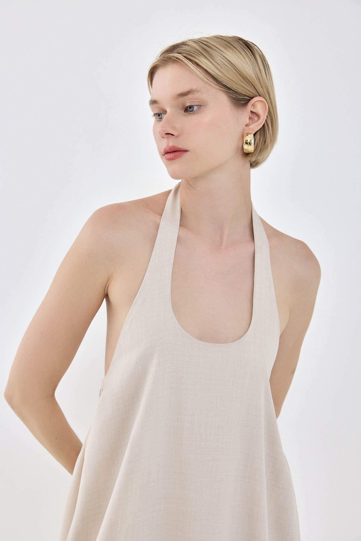 Collared Flowy Maxi Dress - Dé Rococo