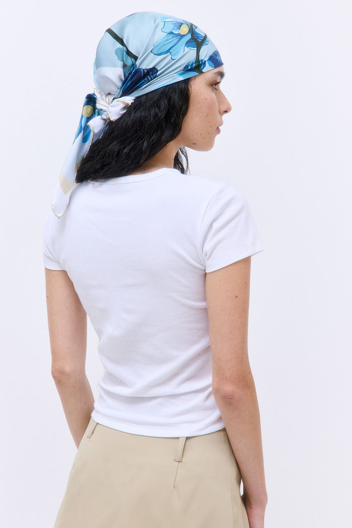 Classic Ribbed Fitted T Shirt
