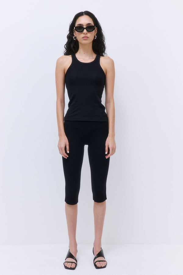 Classic Ribbed High Scoop Tank