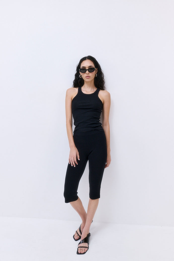 Classic Ribbed High Scoop Tank