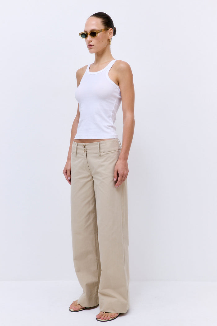 Classic Ribbed High Scoop Tank