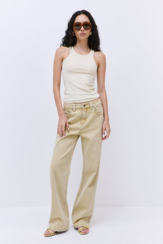 Classic Ribbed High Scoop Tank