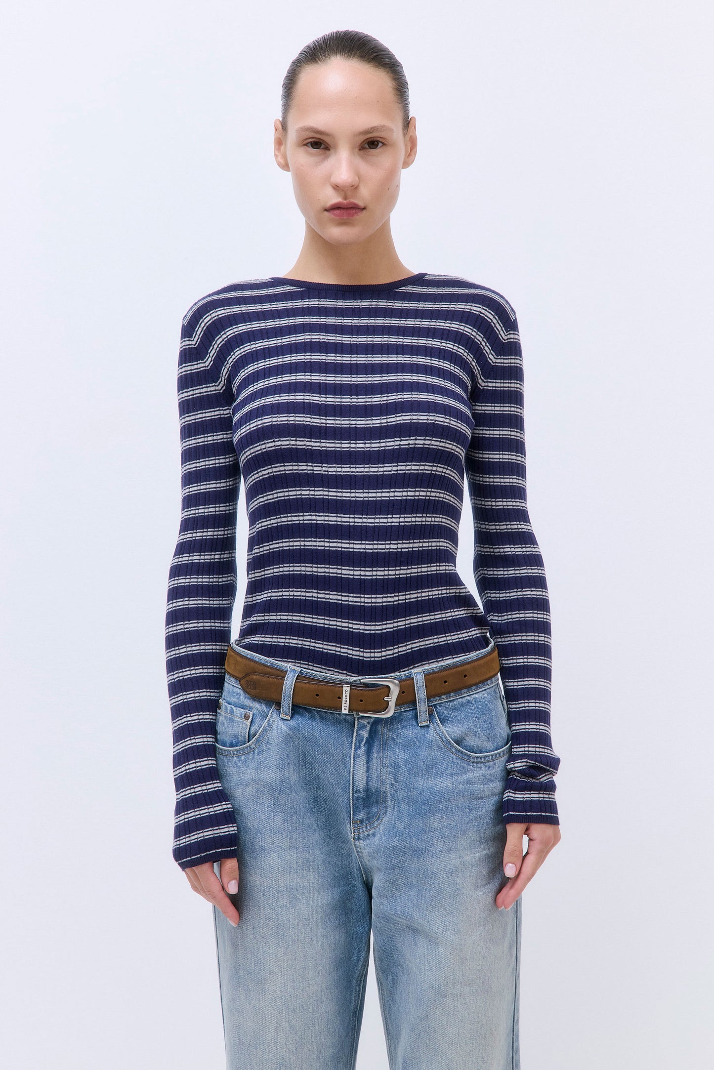 Long Sleeved Ribbed Knit