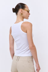 Classic Ribbed High Scoop Tank