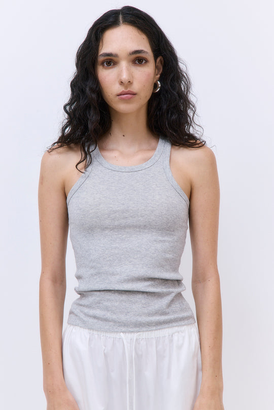 Classic Ribbed High Scoop Tank
