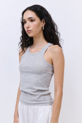 Classic Ribbed High Scoop Tank
