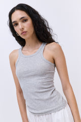 Classic Ribbed High Scoop Tank