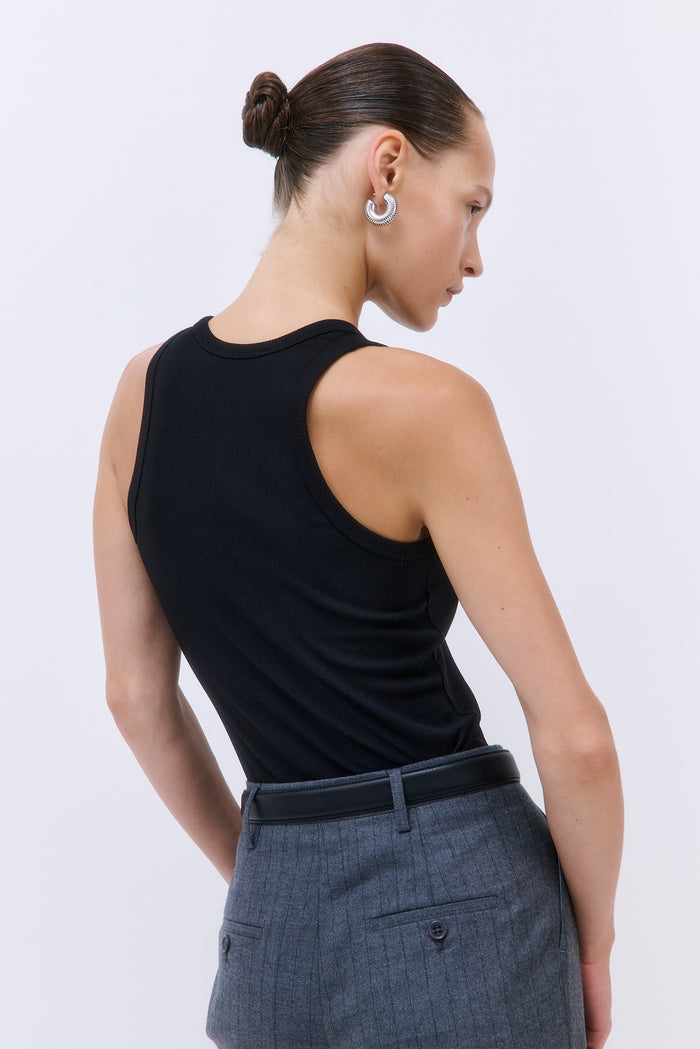 Classic Ribbed Low Scoop Tank
