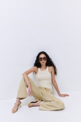 Classic Ribbed High Scoop Tank
