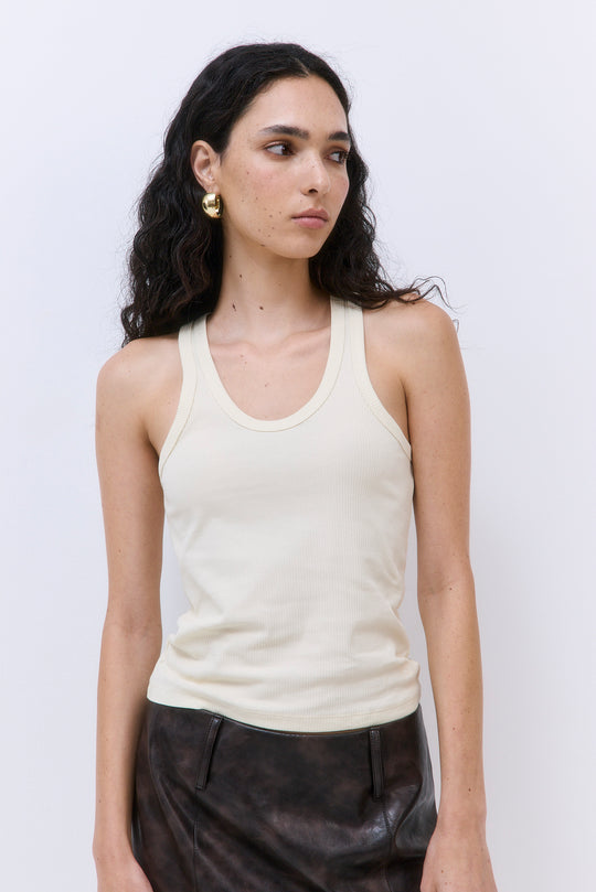 Classic Ribbed Low Scoop Tank
