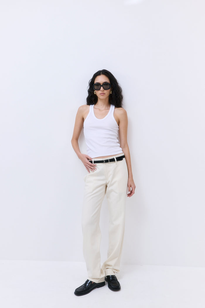 Classic Ribbed Low Scoop Tank