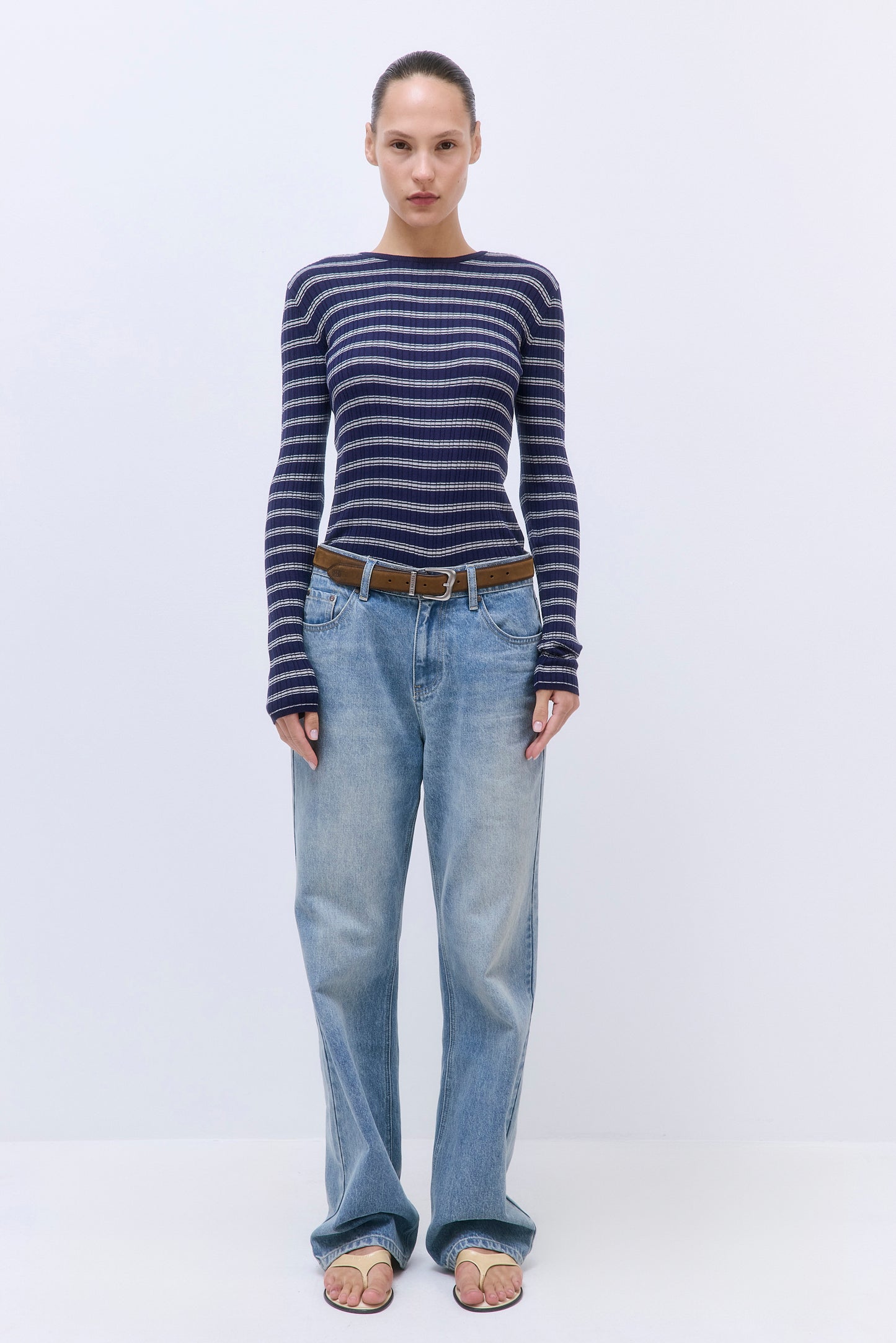 Long Sleeved Ribbed Knit