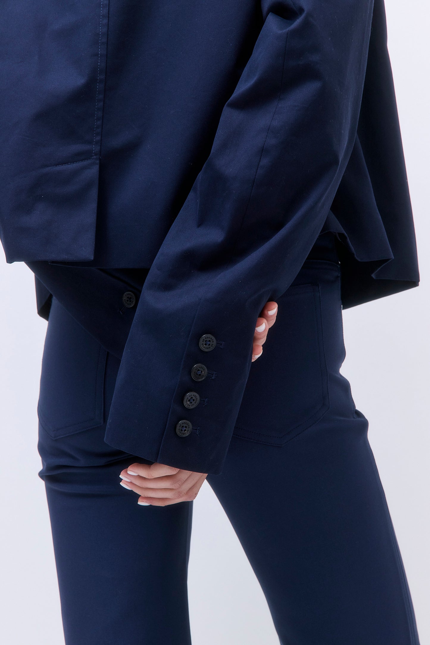 Straight Cropped Trench Coat